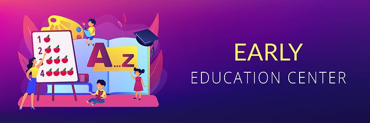 Image showing Early education concept banner header