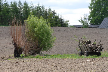 Image showing Old farm cart