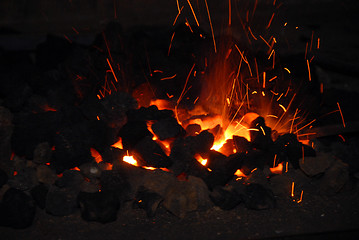 Image showing HOT COALS