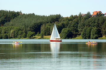 Image showing sailing on the bay