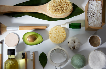 Image showing natural cosmetics and bodycare eco products