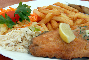 Image showing full dinner plate