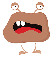 Image showing An Angry monster vector or color illustration