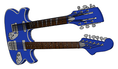 Image showing Musical instrument vector or color illustration