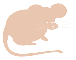 Image showing Mouse vector color illustration.