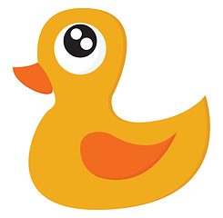 Image showing Yellow rubber ducky vector or color illustration