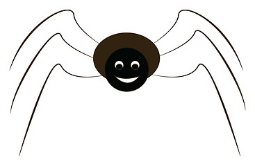 Image showing A spider vector or color illustration
