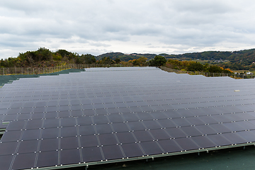 Image showing Solar energy panel, solar power plant