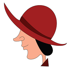 Image showing A large hat vector or color illustration