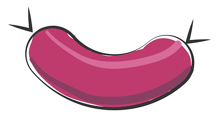 Image showing Clipart of sausage vector or color illustration