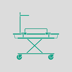 Image showing Medical stretcher icon