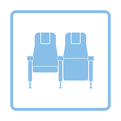 Image showing Cinema seats icon