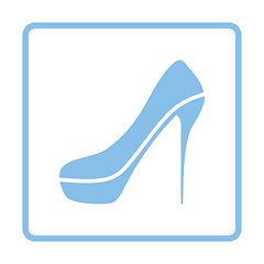 Image showing Sexy high heel shoe icon