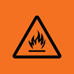 Image showing Flammable icon