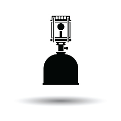 Image showing Camping gas burner lamp icon