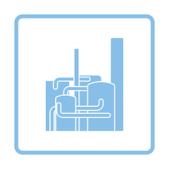 Image showing Chemical plant icon