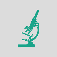 Image showing Icon of chemistry microscope