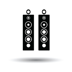 Image showing Audio system speakers icon