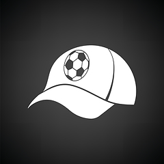 Image showing Football fans cap icon