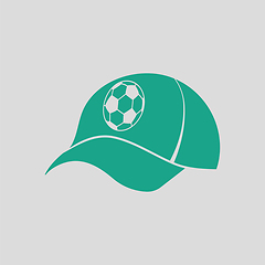 Image showing Football fans cap icon