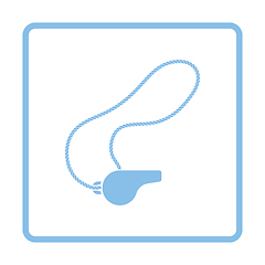Image showing Whistle on lace icon