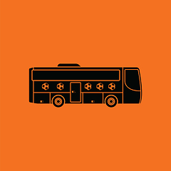 Image showing Football fan bus icon