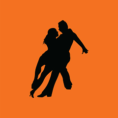 Image showing Dancing pair icon