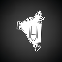 Image showing Police holster gun icon