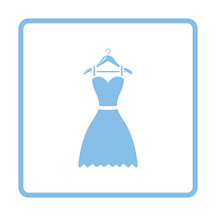 Image showing Elegant dress on shoulders icon