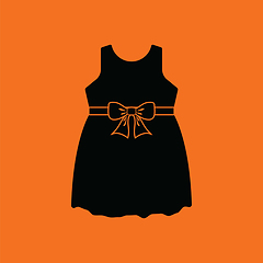 Image showing Baby girl dress icon