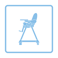 Image showing Baby high chair icon