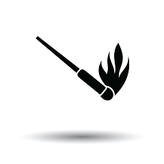 Image showing Burning matchstik icon