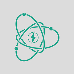 Image showing Atom energy icon