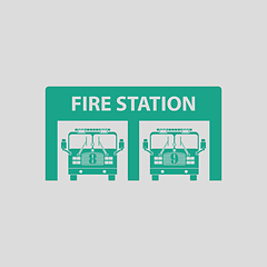 Image showing Fire station icon