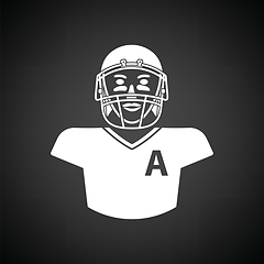 Image showing American football player icon