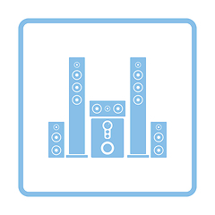 Image showing Audio system speakers icon