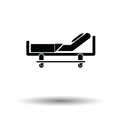 Image showing Hospital bed icon