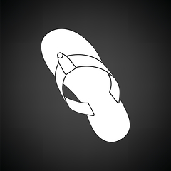 Image showing Flip flop icon