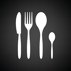 Image showing Silverware set icon