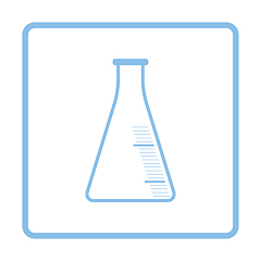 Image showing Icon of chemistry cone flask