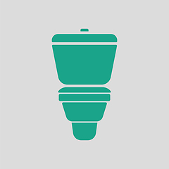 Image showing Toilet bowl icon