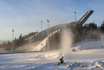 Image showing Snow producion