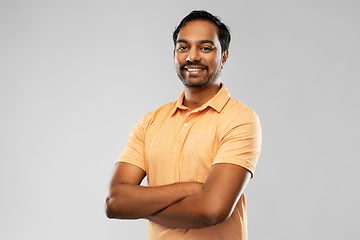 Image showing portrait of happy smiling young indian man