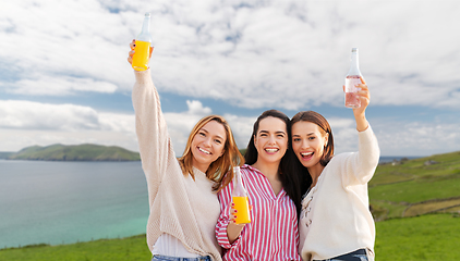 Image showing women toasting non alcoholic drinks in ireland