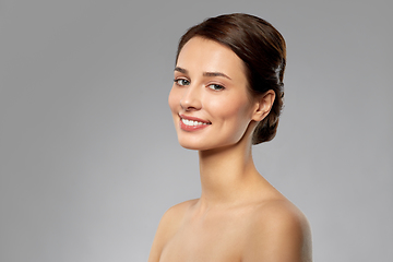 Image showing beautiful young woman with bare shoulders