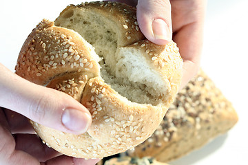 Image showing Assortment of baked bread