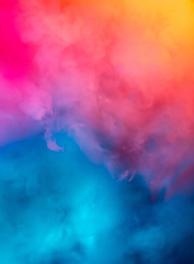 Image showing Abstract colorful, multicolored smoke spreading, bright background for advertising or design, wallpaper for gadget