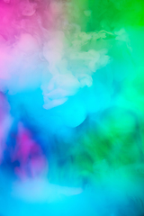 Image showing Abstract colorful, multicolored smoke spreading, bright background for advertising or design, wallpaper for gadget