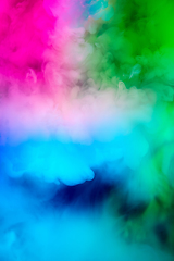 Image showing Abstract colorful, multicolored smoke spreading, bright background for advertising or design, wallpaper for gadget