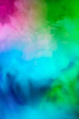 Image showing Abstract colorful, multicolored smoke spreading, bright background for advertising or design, wallpaper for gadget